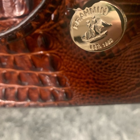 BRAHMIN  Come get your real cocodrile skin purse beautiful color one size - Picture 8 of 9